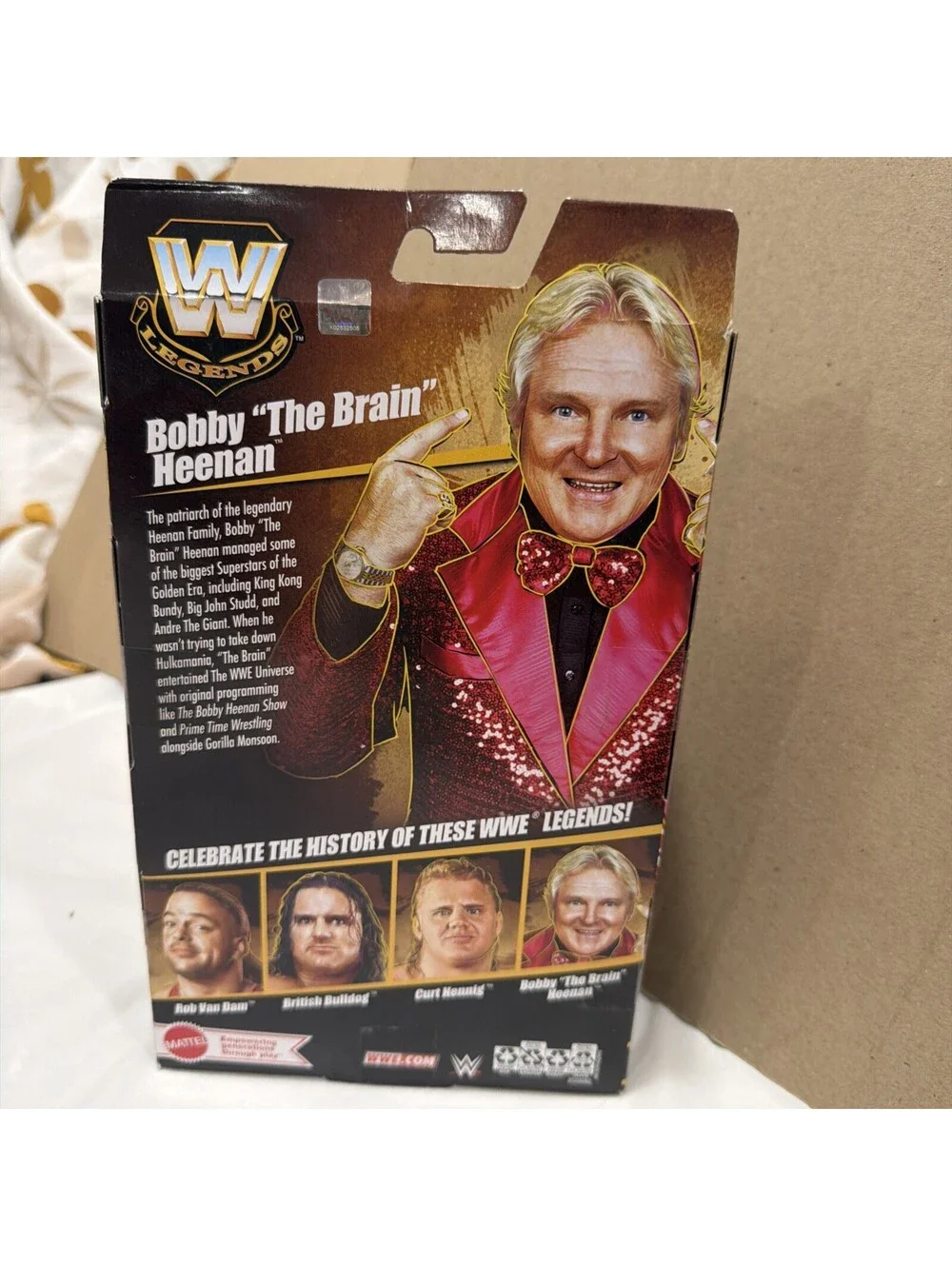 WWE Mattel Elite Legends 29 Bobby The Brain Heenan Wrestling Action Figure New
